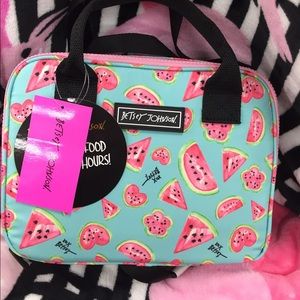 NWT Betsey Johnson watermelon print  lunch cooler